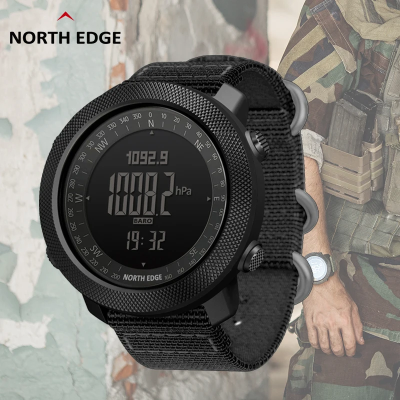 Мужские умные часы North Edge спортивные походные спидометр альтиметр Смарт 2020