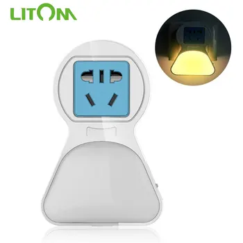 Litom Light Sensor Control Night Light 4 Adjustable Light Mode Mini Night Lamp With Charger Socket USB Port For Bedroom Night
Litom Light Sensor Control Night Light 4 Adjustable Light Mode Mini Night Lamp With Charger Socket USB Port For Bedroom Night