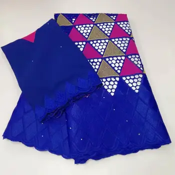 Latest Fashion 2020 Cotton Stones Embroidery Laces Fabric In Royal Blue Colour 5+2 Yards Guinean Wedding Cotton Net Sewing Lace
Latest Fashion 2020 Cotton Stones Embroidery Laces Fabric In Royal Blue Colour 5+2 Yards Guinean Wedding Cotton Net Sewing Lace