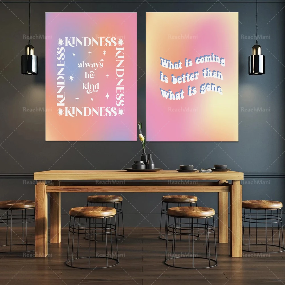 Gradient printing, inspirational quotes printing, color art retro posters, gradient wall art pastel color printing, retro psyche
Gradient printing, inspirational quotes printing, color art retro posters, gradient wall art pastel color printing, retro psyche
