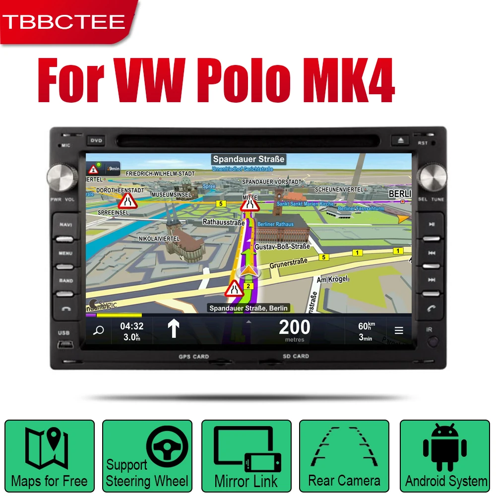 Автомобильный DVD GPS навигатор TBBCTEE Android навигация Wi Fi Bluetooth мультимедийная