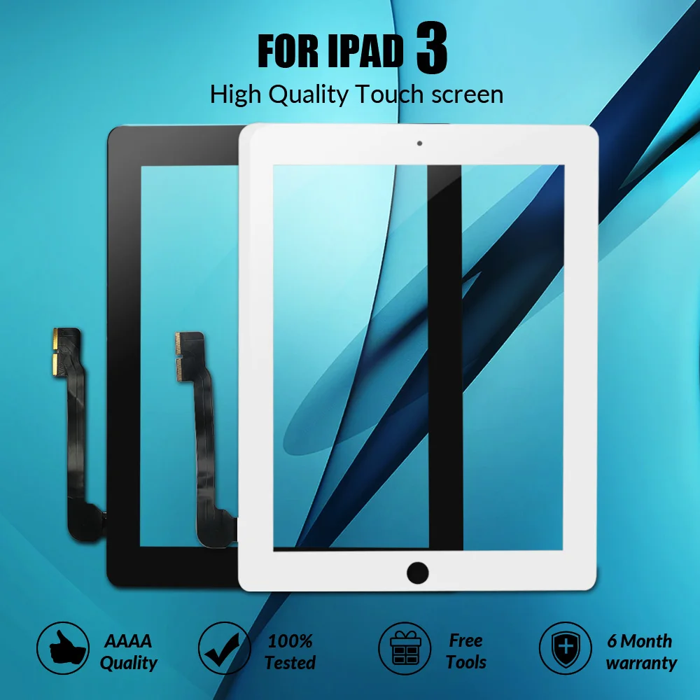 9.7" Touch Screen For iPad 3 A1416 A1430 A1403 Touch Screen Replacement LCD Outer Digitizer Sensor Glass Panel For New iPad
9.7" Touch Screen For iPad 3 A1416 A1430 A1403 Touch Screen Replacement LCD Outer Digitizer Sensor Glass Panel For New iPad