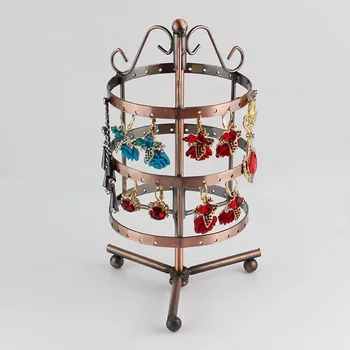 3 Layers 72 Holes Metal Jewelry Display Shelf 360 Degree Rotatting Earring Storage Rack Jewelry Organizer Circular Type
3 Layers 72 Holes Metal Jewelry Display Shelf 360 Degree Rotatting Earring Storage Rack Jewelry Organizer Circular Type