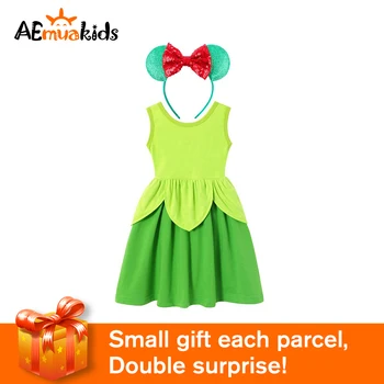 Halloween Girl Neverland Pixie Fairy Tinkerbell Dress for Girl Kids Princess Costumes Casual Summer Clothes Sundress Children
Halloween Girl Neverland Pixie Fairy Tinkerbell Dress for Girl Kids Princess Costumes Casual Summer Clothes Sundress Children