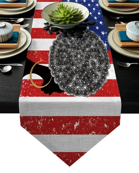 Retro American Flag African Woman Table Runner Table Flag Home Party Decorative Tablecloth Table Runners
Retro American Flag African Woman Table Runner Table Flag Home Party Decorative Tablecloth Table Runners