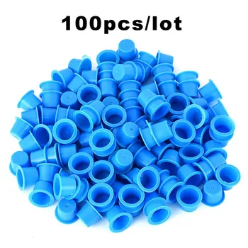 100pcs Tattoo Ink Caps Disposable Plastic Ink Cups Permanent Eyelash Makeup Eyebrow Tattooing Pigment Container Size M (Blue)
100pcs Tattoo Ink Caps Disposable Plastic Ink Cups Permanent Eyelash Makeup Eyebrow Tattooing Pigment Container Size M (Blue)