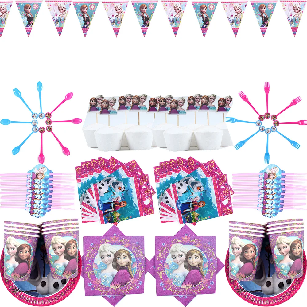 68pcs Elsa party Theme party Suitable for 12 people party Tableware Set paper straw Children Birthday Party Supplies Decorations
68pcs Elsa party Theme party Suitable for 12 people party Tableware Set paper straw Children Birthday Party Supplies Decorations