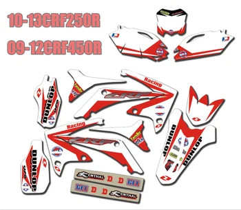 CRF250R 2010-2013 Full Team Fairing Graphics Stickers Decal Customized For CRF450R 2009 - 2012 Personlized Deco kit CRF250 450 R
CRF250R 2010-2013 Full Team Fairing Graphics Stickers Decal Customized For CRF450R 2009 - 2012 Personlized Deco kit CRF250 450 R