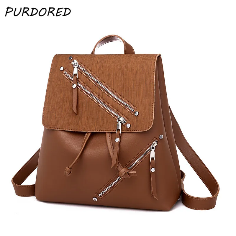 PURDORED 1 Pc 2019 Backpack Women Leather Waterproof School Shoulder Bag for Teenagers Girls Vintage School Bag Vintage Backpack 
PURDORED 1 Pc 2019 Backpack Women Leather Waterproof School Shoulder Bag for Teenagers Girls Vintage School Bag Vintage Backpack
