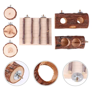 6pcs/set Hamster Toy Wooden Squirrel Hideout Tube Small Pets Hideout Tunnel Wooden Hamster Tube for Store Pets Home
6pcs/set Hamster Toy Wooden Squirrel Hideout Tube Small Pets Hideout Tunnel Wooden Hamster Tube for Store Pets Home