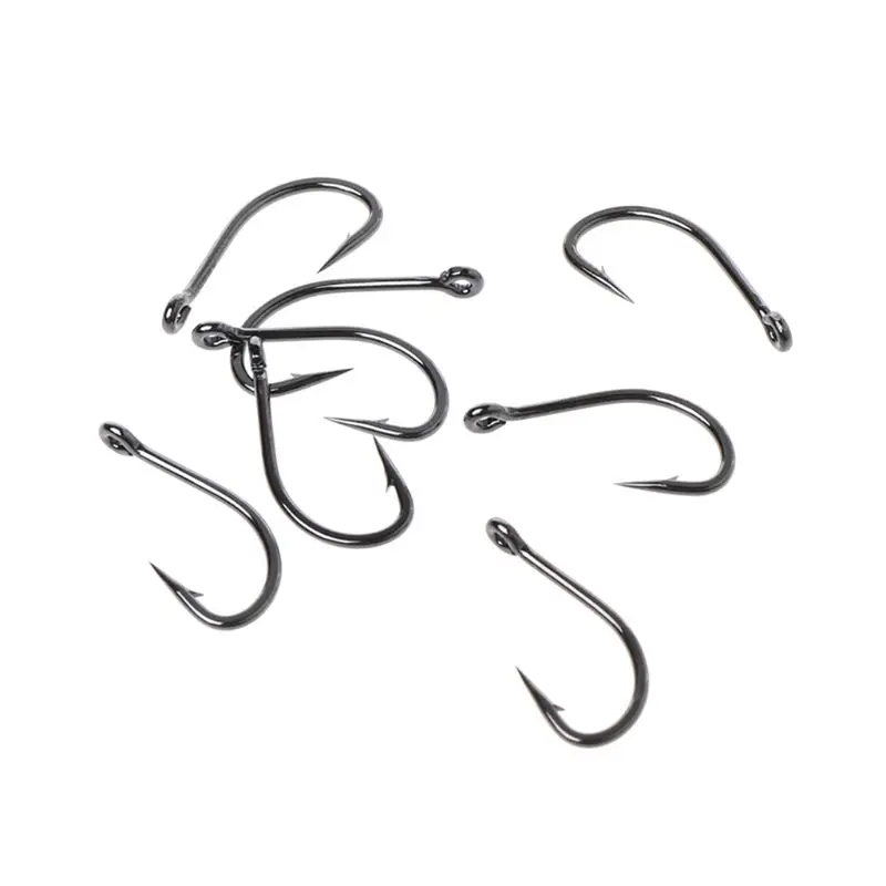10 Pcs/Set Fishing Hook Ringed Loop Barbed Sharp Tips 1#/2#/4#/6#/8#/10# Carbon Steel Carp Tackle Hooks Accessories D0AE
10 Pcs/Set Fishing Hook Ringed Loop Barbed Sharp Tips 1#/2#/4#/6#/8#/10# Carbon Steel Carp Tackle Hooks Accessories D0AE