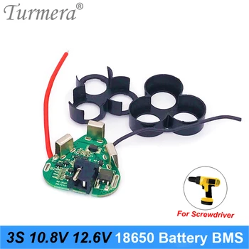 3S 12.6V 10.8V 18650 Lithium Battery BMS Protection Board Circuit Module for Screwdriver Battery 12V 3s Packs BMS Use Turmera
3S 12.6V 10.8V 18650 Lithium Battery BMS Protection Board Circuit Module for Screwdriver Battery 12V 3s Packs BMS Use Turmera