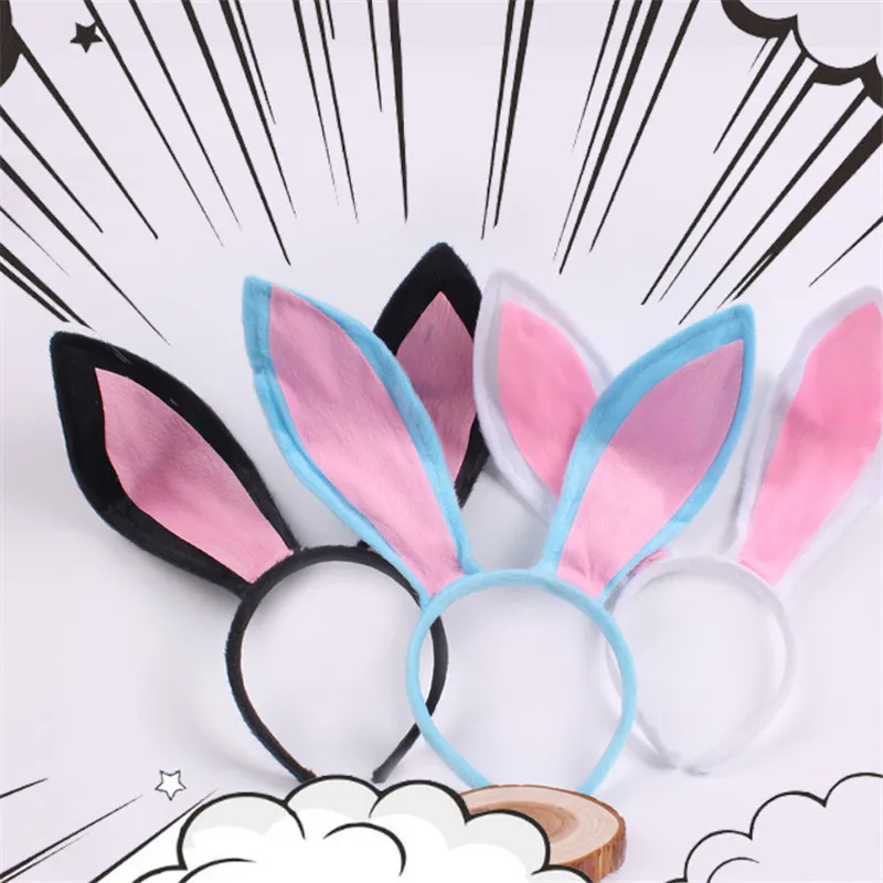 Rabbit Ear Hoop Black, White and Blue Three Furry Rabbit Ears Can Bend and Germinate Cute Maid Cosplay Party props Unisex
Rabbit Ear Hoop Black, White and Blue Three Furry Rabbit Ears Can Bend and Germinate Cute Maid Cosplay Party props Unisex