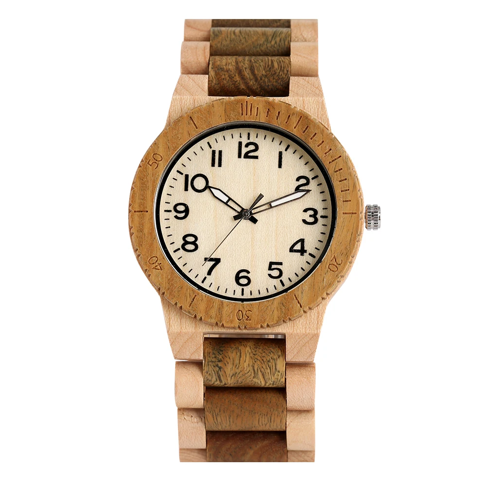 Concise Quartz Wooden Watch Maple Green Brown Strap Wooden Watches Round Dial With Arabic Numberal Women Men Watch Clock
Concise Quartz Wooden Watch Maple Green Brown Strap Wooden Watches Round Dial With Arabic Numberal Women Men Watch Clock