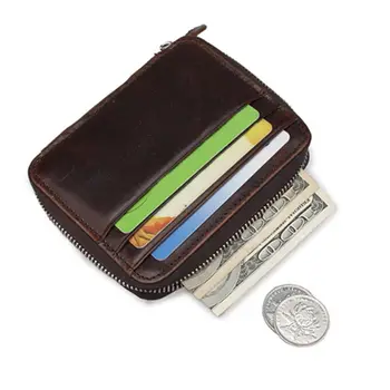 Portable Genuine Leather Coin Card Key Wallet Pouch Mini Purse Zipper Small Change Bag 517D
Portable Genuine Leather Coin Card Key Wallet Pouch Mini Purse Zipper Small Change Bag 517D