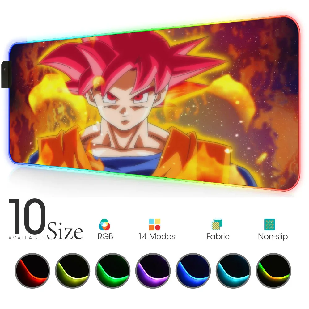 Dragon Ball Slipmat Rgb Mouse Pad Carpet Anime with Backlight Gamer Mat Gloway MousePad Led Office Carpet Desk Gaming Mouse Mat
Dragon Ball Slipmat Rgb Mouse Pad Carpet Anime with Backlight Gamer Mat Gloway MousePad Led Office Carpet Desk Gaming Mouse Mat