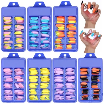 100pcs/box Oval Nail Tips Long Stiletto False Nails Tips Full Cover DIY Acrylic Fake Nails Candy Color Nail Art Fake Nails
100pcs/box Oval Nail Tips Long Stiletto False Nails Tips Full Cover DIY Acrylic Fake Nails Candy Color Nail Art Fake Nails