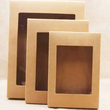 20Pcs DIY Paper Box With Window White/Black/Kraft Paper Gift Box 6 sizes Cake Packaging Wedding Home Party Packaging Display box
20Pcs DIY Paper Box With Window White/Black/Kraft Paper Gift Box 6 sizes Cake Packaging Wedding Home Party Packaging Display box