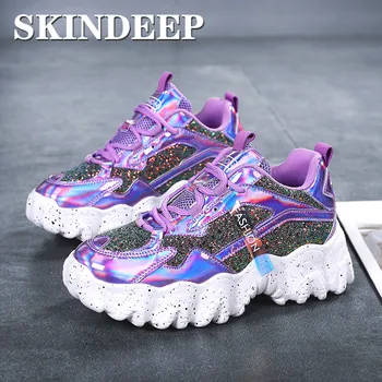 Summer Ladies Bling Wedges Platform Shoes 5 CM Outdoor Breathable Sports Shoes Shiny Women Shoes Casual Shoes
Summer Ladies Bling Wedges Platform Shoes 5 CM Outdoor Breathable Sports Shoes Shiny Women Shoes Casual Shoes