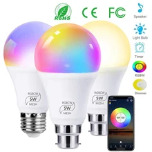 Smart Bulb Wireless Bluetooth RGB RGBW E27 LED Bulb Light Color Changing Dimmable Bluetooth Remote Controller
Smart Bulb Wireless Bluetooth RGB RGBW E27 LED Bulb Light Color Changing Dimmable Bluetooth Remote Controller
