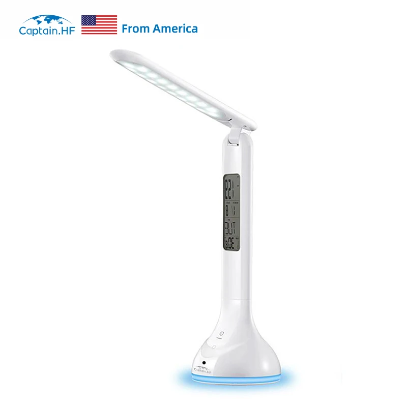 Captain HF Fordable LED Desk Lamp Smart Table Lamp Desk Lamp LCD Display Clock Calendar Thermometer Eye Care Desk Lamp
Captain HF Fordable LED Desk Lamp Smart Table Lamp Desk Lamp LCD Display Clock Calendar Thermometer Eye Care Desk Lamp
