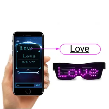 Bluetooth Party Club Magic Glasses Lamp LED Glowing Support 8 Languages Rechargeable Phone App Control DIY Text Pattern Light
Bluetooth Party Club Magic Glasses Lamp LED Glowing Support 8 Languages Rechargeable Phone App Control DIY Text Pattern Light