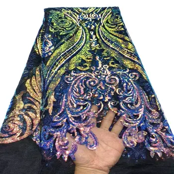 2020 Latest design French sequins Lace Fabric embroidered tulle Net Lace fabric High Quality
2020 Latest design French sequins Lace Fabric embroidered tulle Net Lace fabric High Quality
