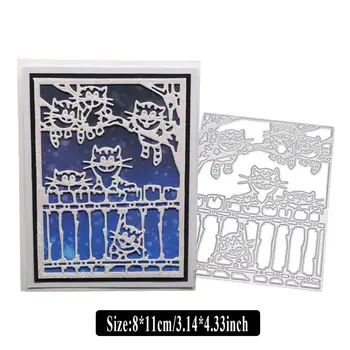 Funny Little Kitten Cutting Dies for Card Making, URYKE Die Cuts Stencil Metal Pattern Template for DIY Embossing Scrapbooking
Funny Little Kitten Cutting Dies for Card Making, URYKE Die Cuts Stencil Metal Pattern Template for DIY Embossing Scrapbooking