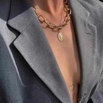 Punk Miami Cuban Choker Necklace Collar Statement Hip Hop Big Chunky Aluminum Gold Color Thick Chain Necklace Women Jewelry
Punk Miami Cuban Choker Necklace Collar Statement Hip Hop Big Chunky Aluminum Gold Color Thick Chain Necklace Women Jewelry