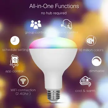 E26/E27/B22 LED Smart WiFi Voice Control RGB Energy Saving Dimming LED Bulb Multicolor Smart Light Bulbs Compatible Alexa Google
E26/E27/B22 LED Smart WiFi Voice Control RGB Energy Saving Dimming LED Bulb Multicolor Smart Light Bulbs Compatible Alexa Google
