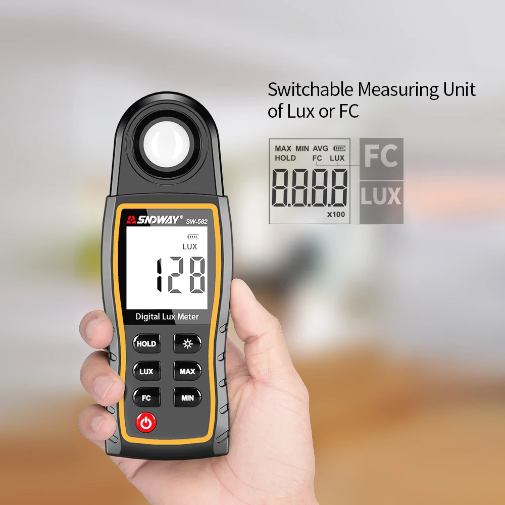 Auto Range Luxmeter Digital Light Meter Luxometer Handheld Photometer Luminometer Handheld Lightmeter LCD Display Light Meters
Auto Range Luxmeter Digital Light Meter Luxometer Handheld Photometer Luminometer Handheld Lightmeter LCD Display Light Meters