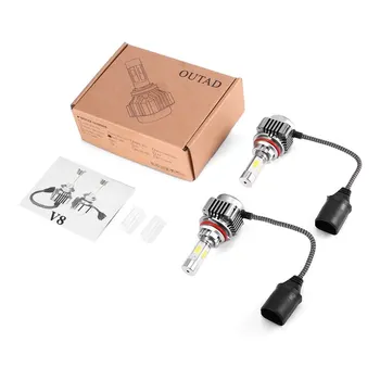 9004 LED Car Headlight Bulb 4 Side COB Headlight Dual Beam High Low LED Kit 6000K Replace for HID Bulbs
9004 LED Car Headlight Bulb 4 Side COB Headlight Dual Beam High Low LED Kit 6000K Replace for HID Bulbs