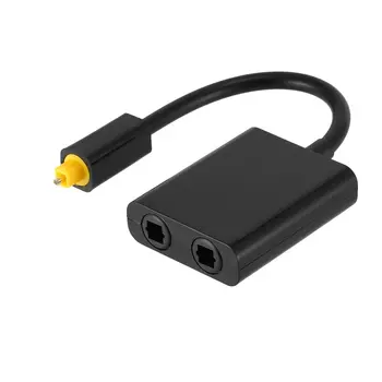 Digital Toslink Optical Fiber Optic Audio Cable 1 in 2 Out Splitter Adapter Black Switcher Converter Portable
Digital Toslink Optical Fiber Optic Audio Cable 1 in 2 Out Splitter Adapter Black Switcher Converter Portable