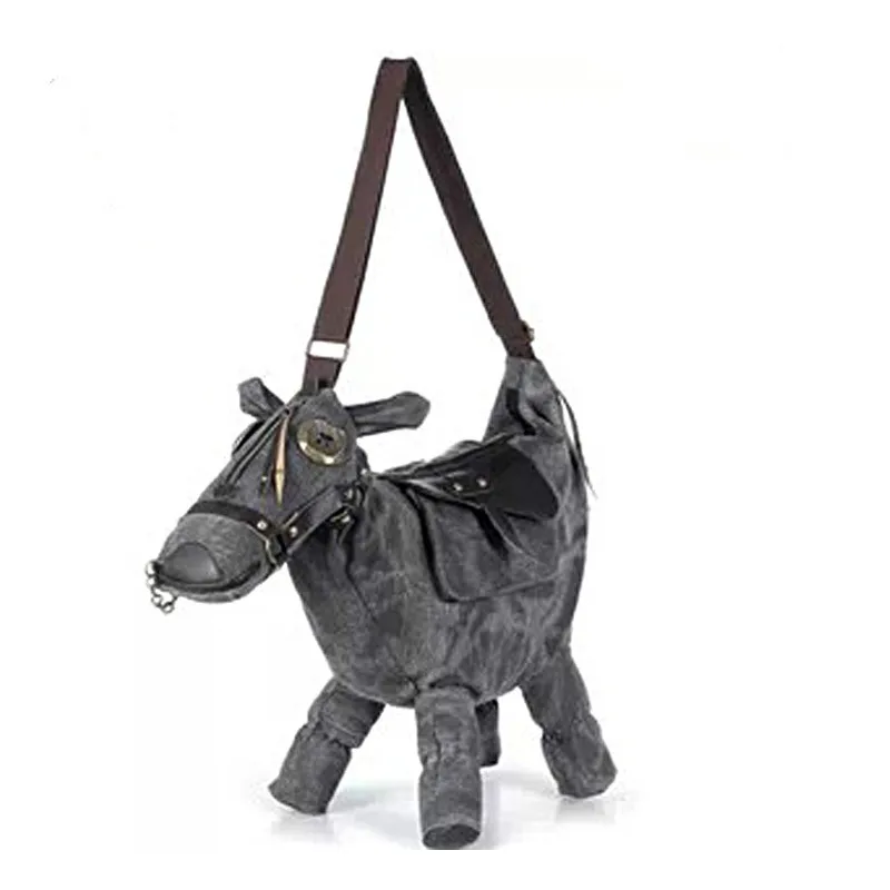 Women Messenger Bags Travel Bag Pack Fasion Handbags Hot Animal Bags Creative 3D Pony Donkey Horse Shape Female Shoulder Bag
Women Messenger Bags Travel Bag Pack Fasion Handbags Hot Animal Bags Creative 3D Pony Donkey Horse Shape Female Shoulder Bag
