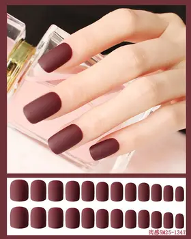 Wearable Nail Tip Fake Nails Patch Manicure into Finished Product Nail Tip Short Disassembly Sensuality Dull Polish 25
Wearable Nail Tip Fake Nails Patch Manicure into Finished Product Nail Tip Short Disassembly Sensuality Dull Polish 25