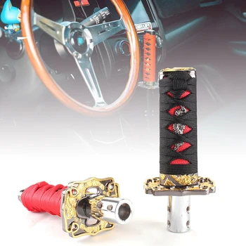 Universal 100MM JDM Katana Samurai Sword Shift Knob Shifter With Adapters Gear Shift knob
Universal 100MM JDM Katana Samurai Sword Shift Knob Shifter With Adapters Gear Shift knob