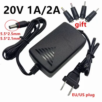 

20V 1A 2A AC DC adapter 110 220V to 20V power adapter 5.5*2.5mm Jack 20 Volt power supply adaptor with 4pcs DC conversion head