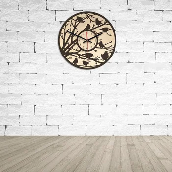 Bird Tree Pattern Clock Hanging Simplicity Wooden Wall Clock for Home Dining Hall Bar Office
Bird Tree Pattern Clock Hanging Simplicity Wooden Wall Clock for Home Dining Hall Bar Office