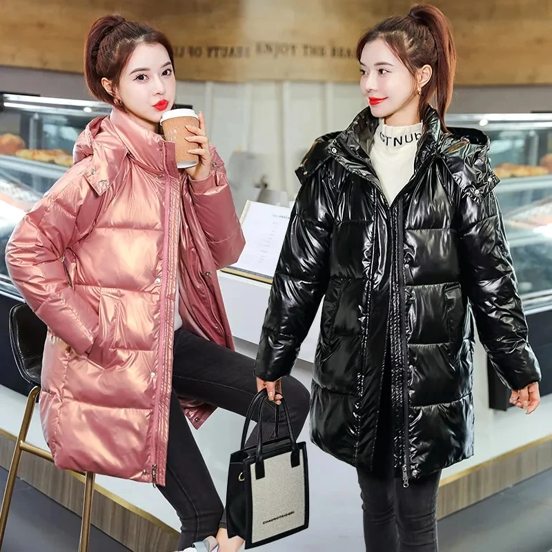 Glossy Winter Padded Jacket Women Parkas 2023 New Winter Down Padded Jacket Korean Loose Mid-length Padded Coat Down Jacket
Glossy Winter Padded Jacket Women Parkas 2023 New Winter Down Padded Jacket Korean Loose Mid-length Padded Coat Down Jacket
