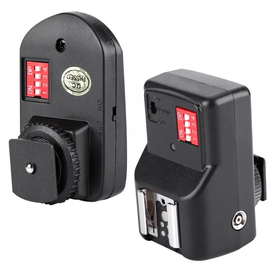 16 Channel Wireless Flash Trigger Set with 1 Transmitter + 1 Receiver + 1 Sync Cord 433MHz for Canon for Nikon,for Olympus
16 Channel Wireless Flash Trigger Set with 1 Transmitter + 1 Receiver + 1 Sync Cord 433MHz for Canon for Nikon,for Olympus