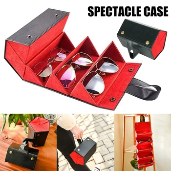 5 Slots Foldable PU Leather Case Container for Sunglasses Eyeglasses Travel Organizer JS23
5 Slots Foldable PU Leather Case Container for Sunglasses Eyeglasses Travel Organizer JS23