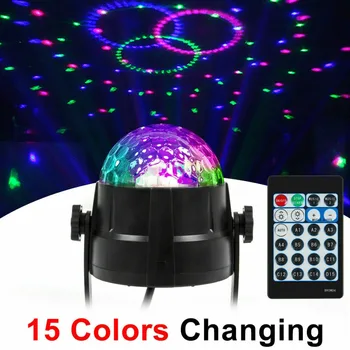 Remote Control Rotating Disco Ball Party Lights Strobe Light Colorful 4x1W RGB LED Stage Lights For Christmas Home Wedding Show
Remote Control Rotating Disco Ball Party Lights Strobe Light Colorful 4x1W RGB LED Stage Lights For Christmas Home Wedding Show
