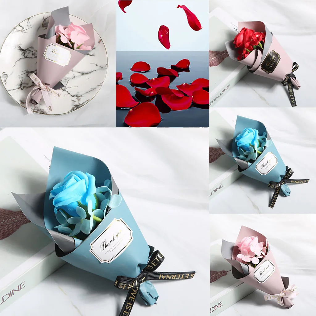 Valentine's Day DIY Soap Flower Gift Rose Box Bouquet Wedding Home Festival Gift 
Valentine's Day DIY Soap Flower Gift Rose Box Bouquet Wedding Home Festival Gift