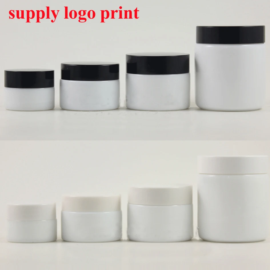 

15g 30g 50g 100g white ceramics jade glass cosmetic containers cream jar eye Cream bottle for cosmetic packaging