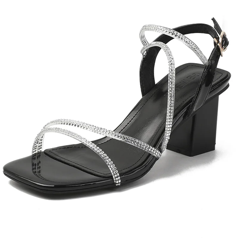 34-40 Size Women Sandals Crystal Clear Ribbons Gold and Silver High-Heeled Black Fashion Viscose Shoes for Women
34-40 Size Women Sandals Crystal Clear Ribbons Gold and Silver High-Heeled Black Fashion Viscose Shoes for Women