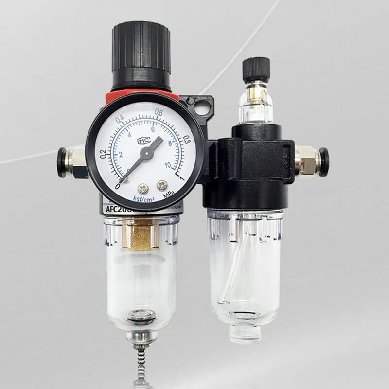 AFR2000 + AL2000 G1 / 4 "AFC2000 air compressor oil water separator filter regulator trap
AFR2000 + AL2000 G1 / 4 "AFC2000 air compressor oil water separator filter regulator trap