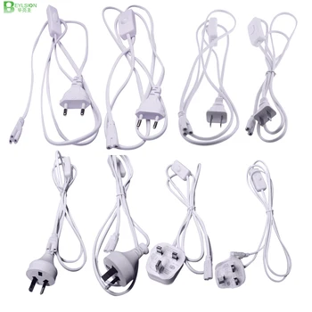 T5 T8 Electrical Wire connector EU AU UK plug with button switch 2pin power cord extension cable 3pin for LED integrated tubes
T5 T8 Electrical Wire connector EU AU UK plug with button switch 2pin power cord extension cable 3pin for LED integrated tubes
