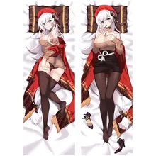 Nova chegada jogo anime azur lane fronha capas dakimakura caso sexy menina 3d dupla face cama abraçando corpo fronha ar44(China)