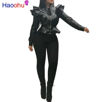 HAOOHU Pu Faux Leather Jacket Women Fall Winter Clothes Plus Size Coat Top Ladies Oversized Long Sleeve Sexy Cropped Jackets
HAOOHU Pu Faux Leather Jacket Women Fall Winter Clothes Plus Size Coat Top Ladies Oversized Long Sleeve Sexy Cropped Jackets