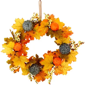 1pc Halloween Decoration Wreath Pendant Window Door Hanging Pumpkin Maple Leaf Wreath Party Festival DIY Decorative Wall Hanging
1pc Halloween Decoration Wreath Pendant Window Door Hanging Pumpkin Maple Leaf Wreath Party Festival DIY Decorative Wall Hanging